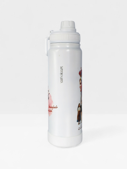 KIT NOSSA SENHORA DE FÁTIMA – Terço  + Garrafa Térmica 800ml