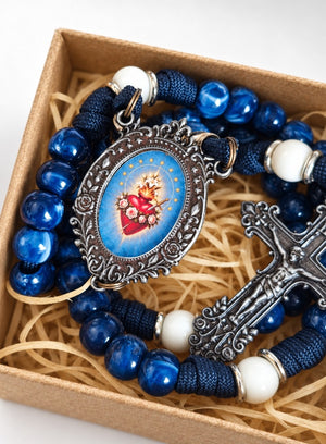 Terço Imaculado Coração de Maria | Metais Exclusivos Sanctorium