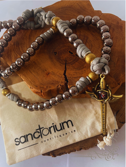 Terço São Miguel Cinza