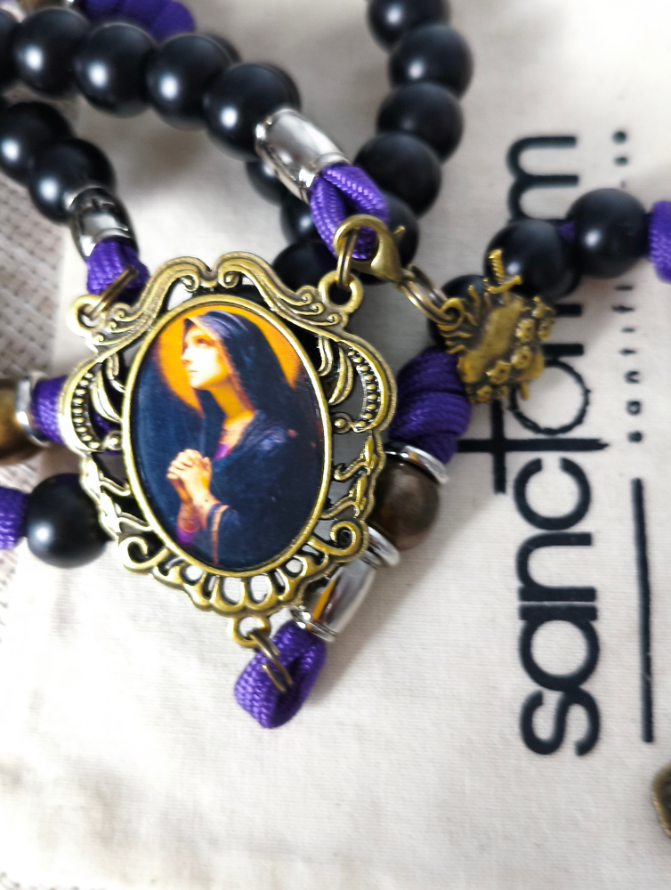Terço Nossa Senhora das Dores + Manto Sagrada Face