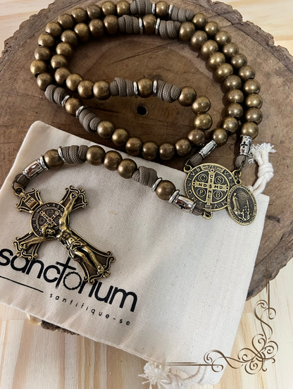 Terço Sancti Benedicti + Medalhão de Brinde
