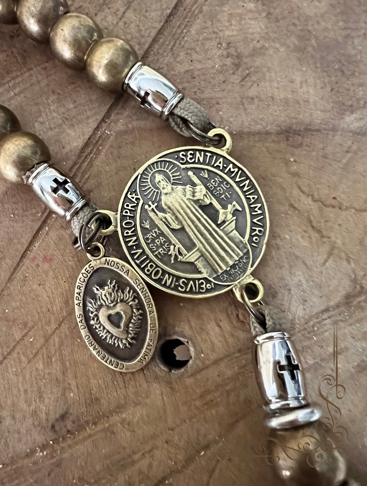 Terço Sancti Benedicti + Medalhão de Brinde