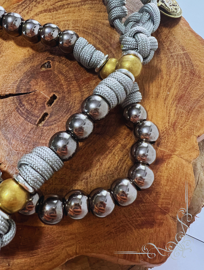 Terço São Miguel Cinza