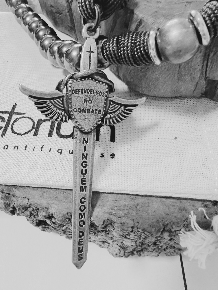 Terço São Miguel Cinza