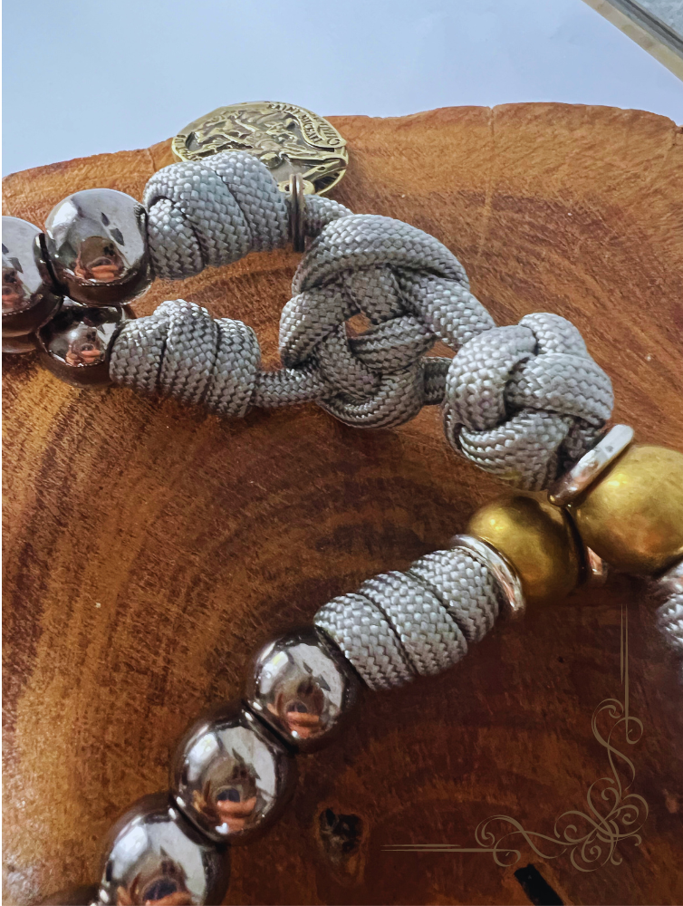 Terço São Miguel Cinza