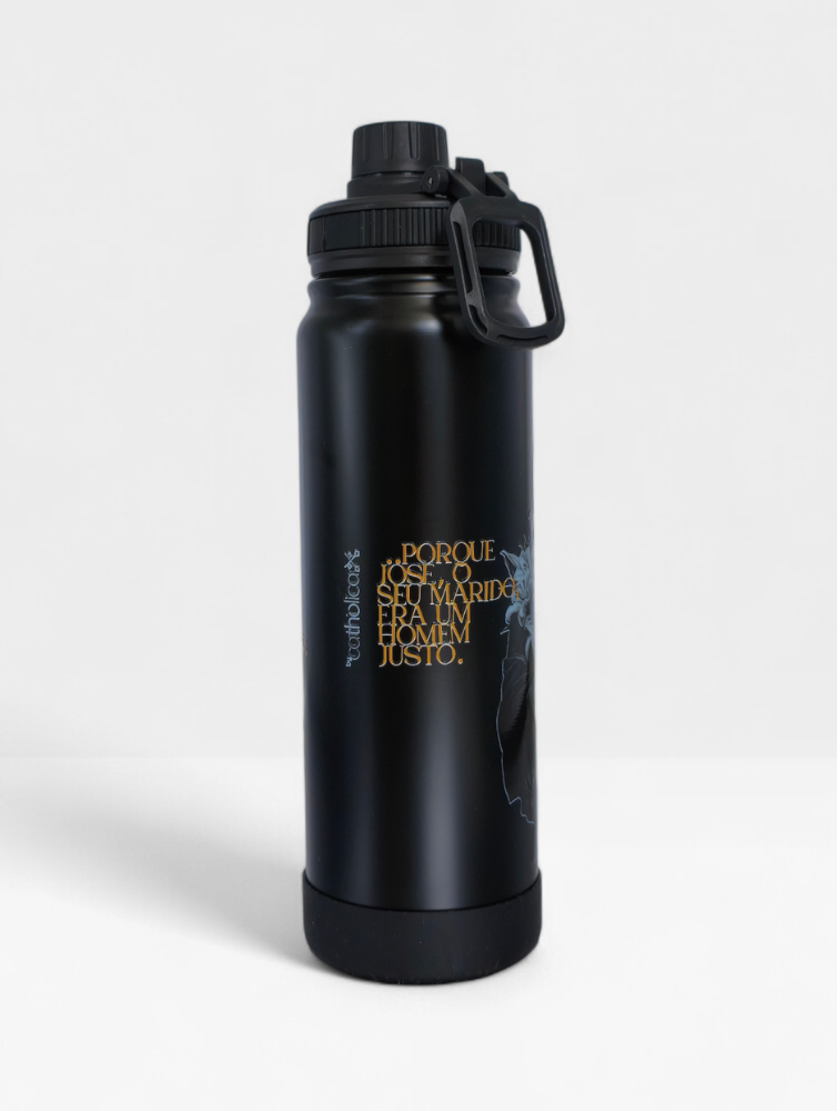 KIT SÃO JOSÉ – Terço  + Garrafa Térmica 800ml
