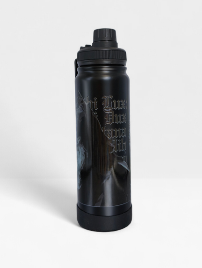 KIT SÃO BENTO – Terço  + Garrafa Térmica 800ml + Colar (Brinde)