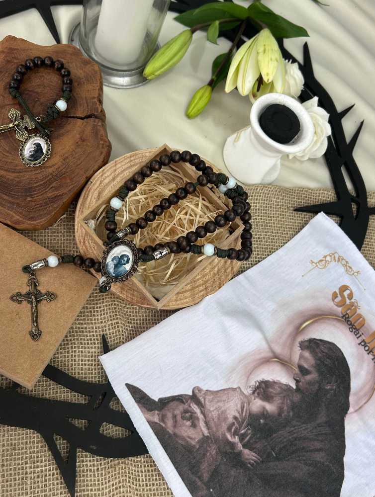 Kit São José  -  Terço Especial + Dezena + Manto