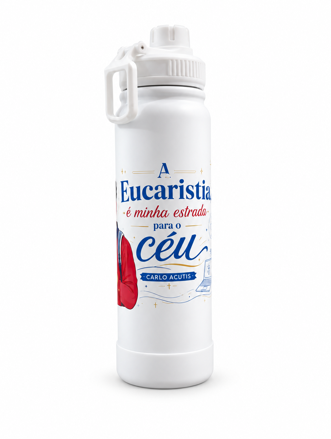 Garrafinha Térmica São Carlo Acutis 800ml