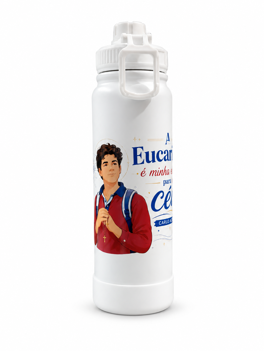 Garrafinha Térmica São Carlo Acutis 800ml