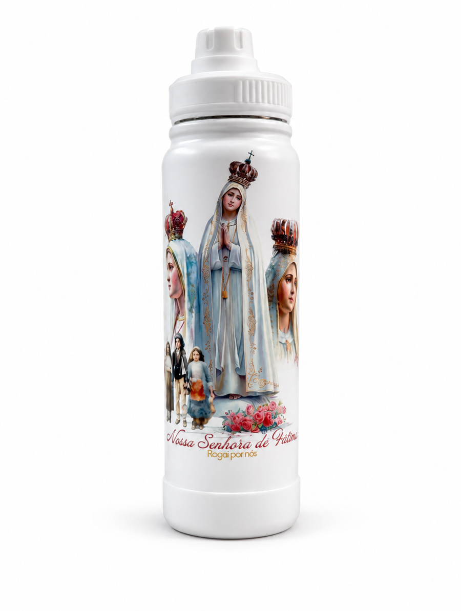 Garrafinha Térmica Nossa Senhora de Fátima 800ml