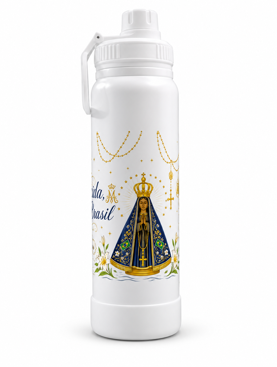 Garrafinha Térmica Nossa Senhora Aparecida 800ml
