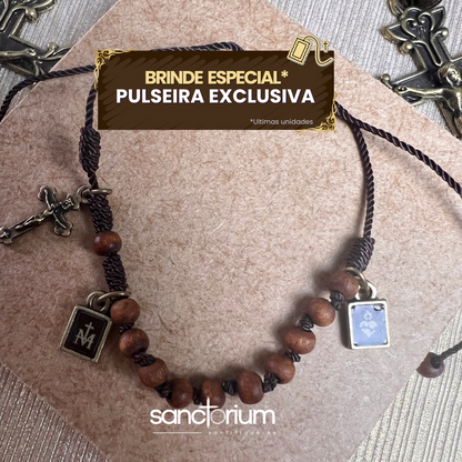 Terço à Nossa Senhora do Carmo + Pulseria de Brinde