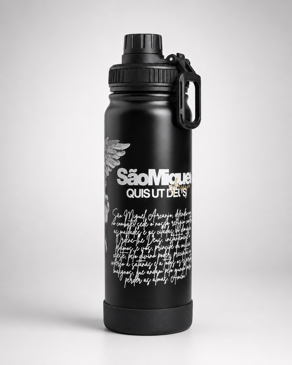 Garrafinha Térmica São Miguel 800ml + Dezena | Catholica