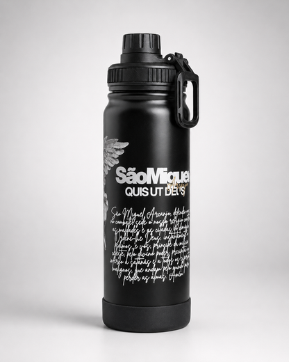 Garrafinha Térmica São Miguel 800ml + Dezena | Catholica